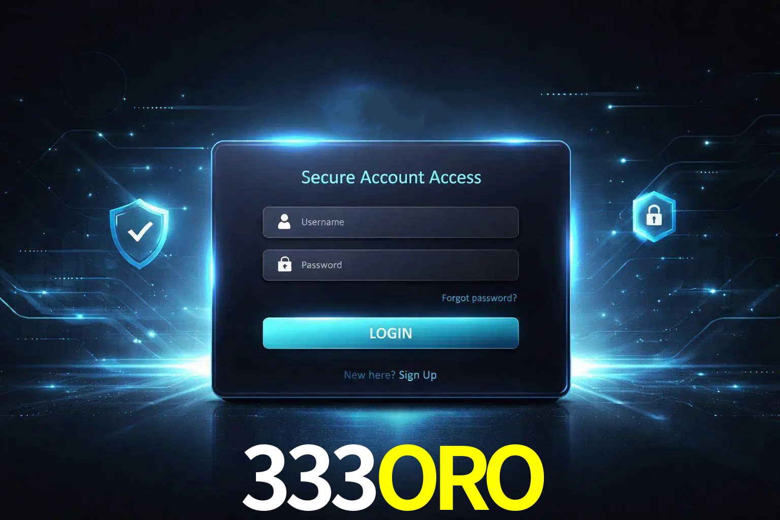 Pantalla de inicio de sesión de cuenta 333ORO para usuarios en México