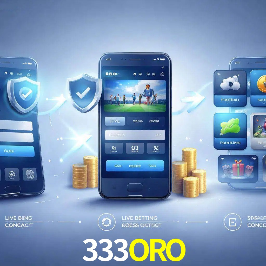 Pasos de acceso a la app 333ORO en pantalla de teléfono móvil