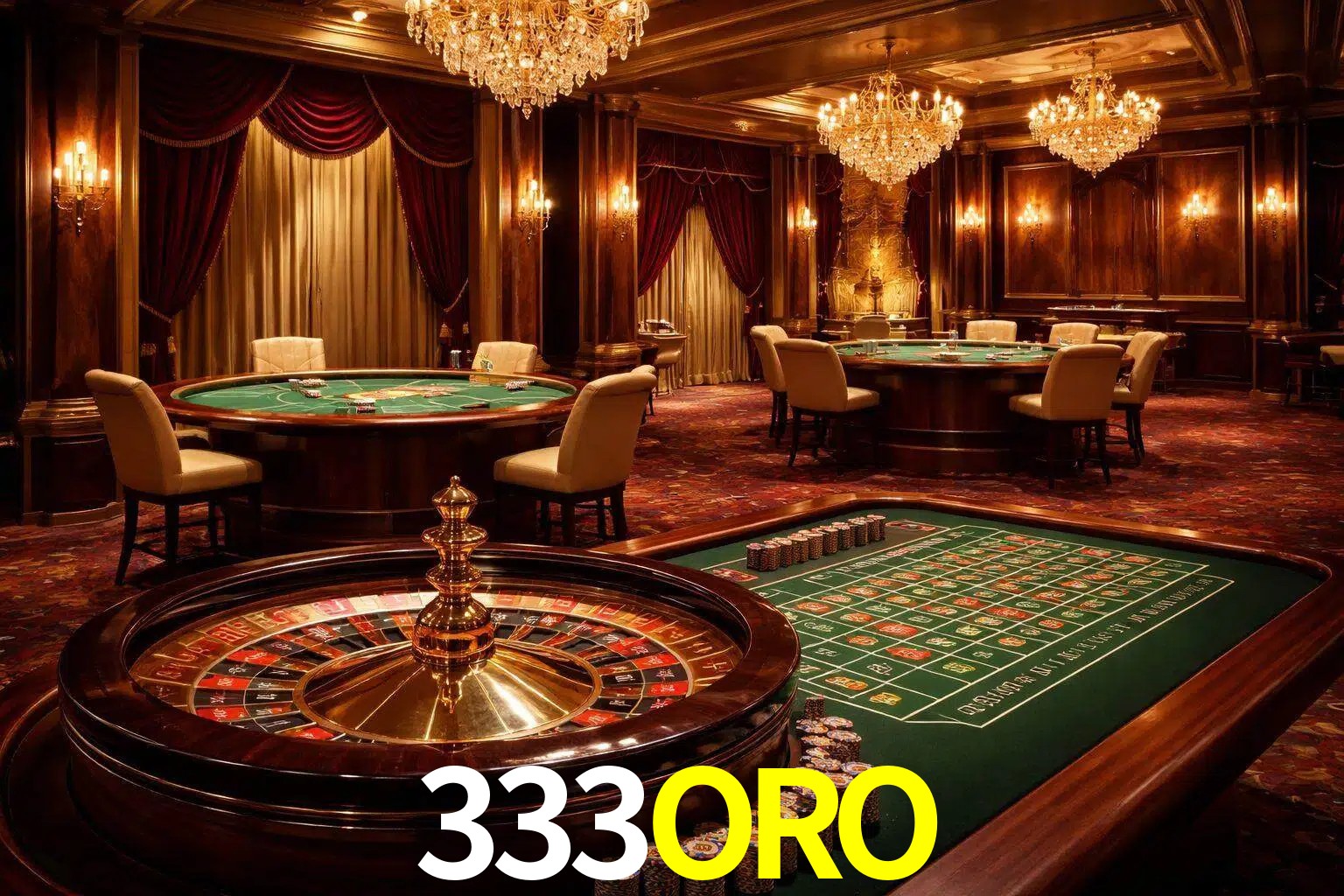 Una escena premium de mesa de casino en vivo con cartas, elementos de ruleta y un ambiente pulido de estudio de transmisión.